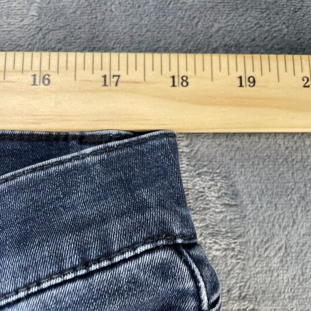 Mugsy Darkest Blues Jeans Mens 36x32 Fits 36x32 Blue Straight Leg Stretch Denim - Picture 7 of 10